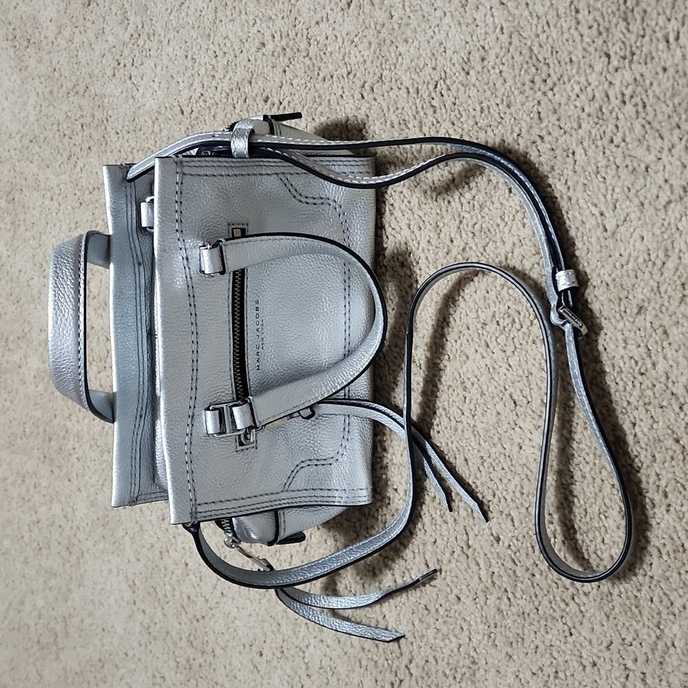 NWT Silver Marc Jacob's Purse/Satchel Original $395